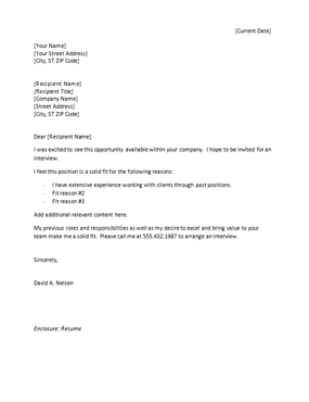 Example Of A Cover Letter For A Resume Enchanting This Cover Letter Template Has Both Your Address And The Recipient Design Ideas Example Of A Cover Letter For A Resume Simple This Cover Letter Template Has Both Your Address And The Recipient Design Inspiration
