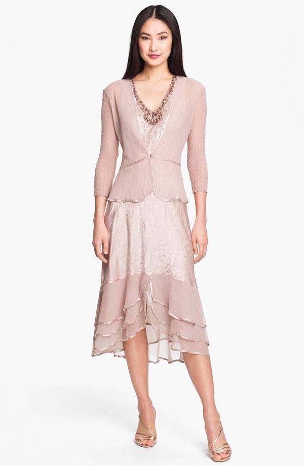 The Mother of Bride Dresses with Jackets in Capacineo