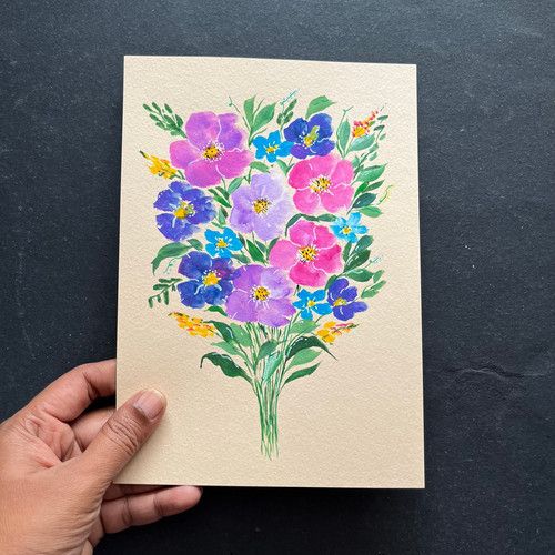 Wall Art | Gouache Wall Art This original gouache art is the perfect boho art for your modern home wall. #originalpainting Toned Paper, Boho Art, Gouache Painting, Original Paintings, Draw, Beige, The Originals, Wall Art, Botanical