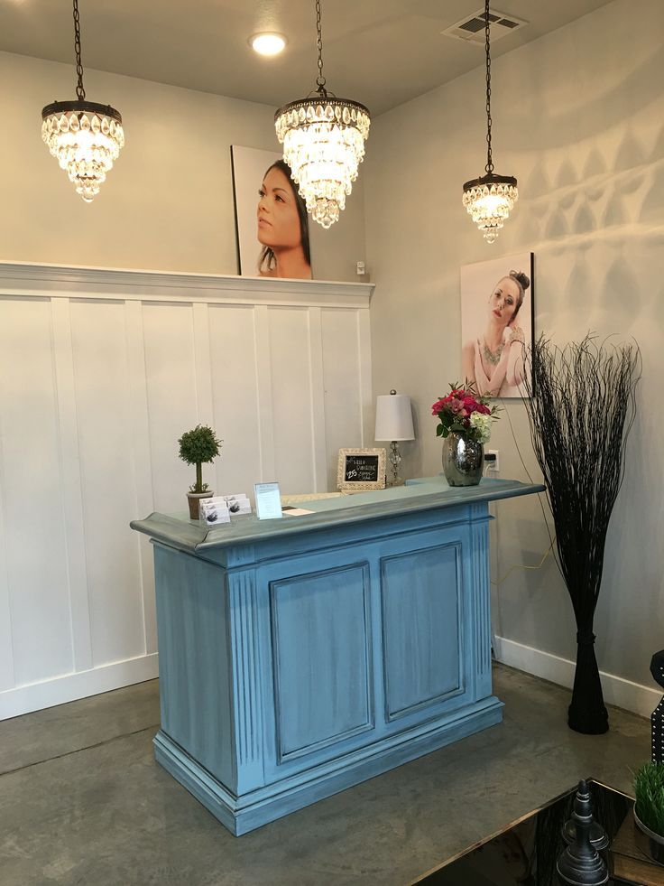 Small counter, could make decorative partition wall for small office space