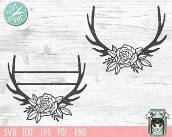 Floral Deer Antlers SVG Deer Antlers Flowers svg file Antler | Etsy Floral Antlers, Deer Antlers, Deer Antler Monogram, Monogram Design, Monogram Svg, Camera Clip Art, Name Signs, Svg Cuts, Textured Background
