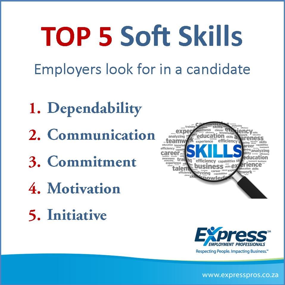 the top 5 soft skills employers look for in a candidate top5 top skills employers look for
