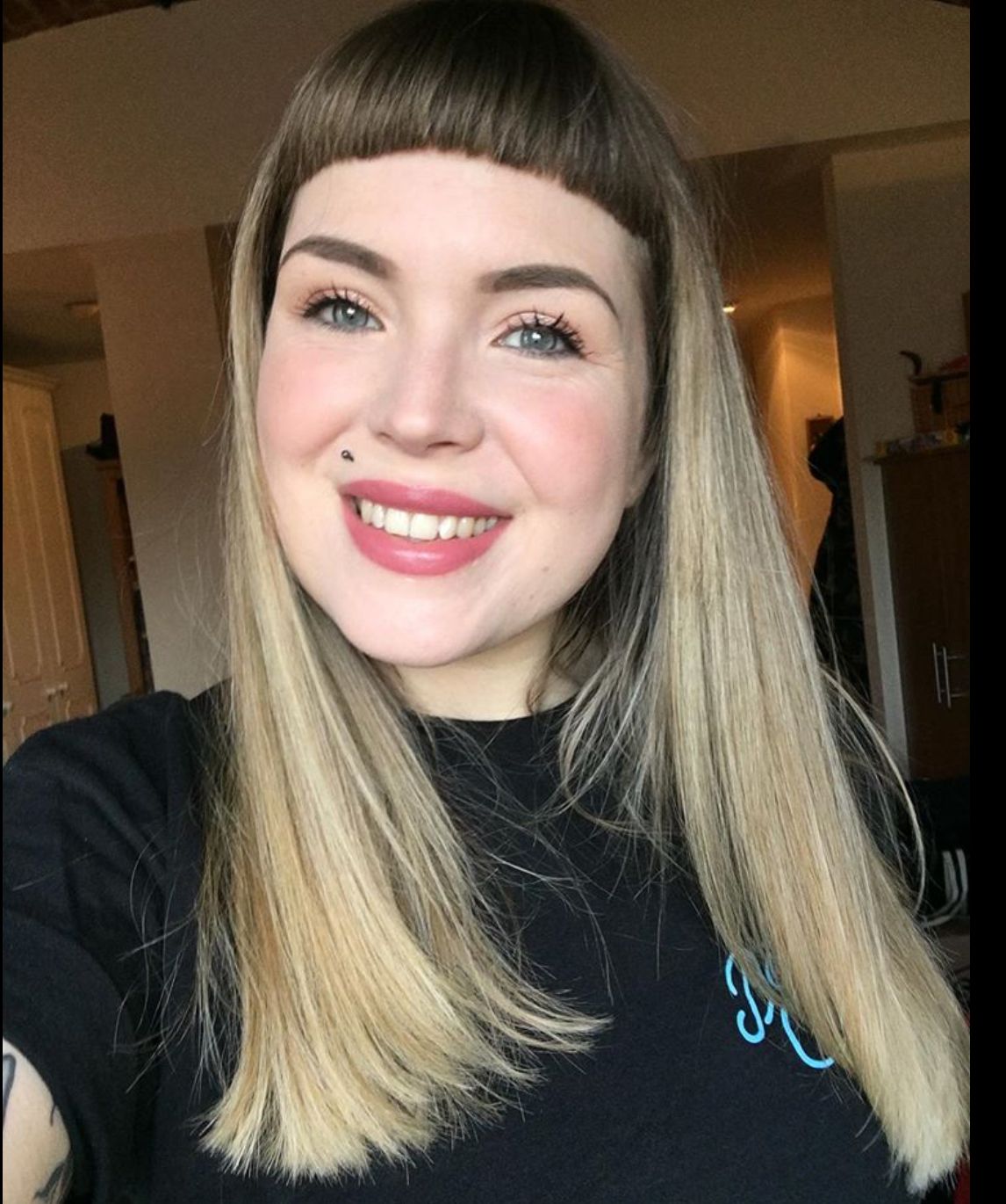 straight across bangs straight across bangs