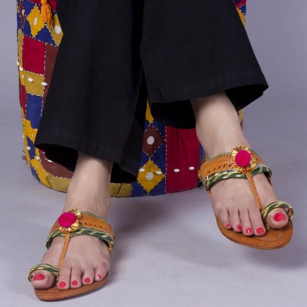 kolhapuri chappal for ladies