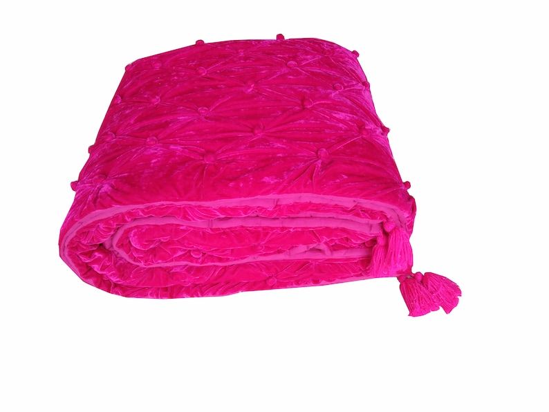 Velvet Comforter, Quilt Comforter, Velvet Quilt, Twin Quilt, Bedspread, Lap Quilt, Pink Quilts, Baby Quilts, Quilted Christmas Gifts