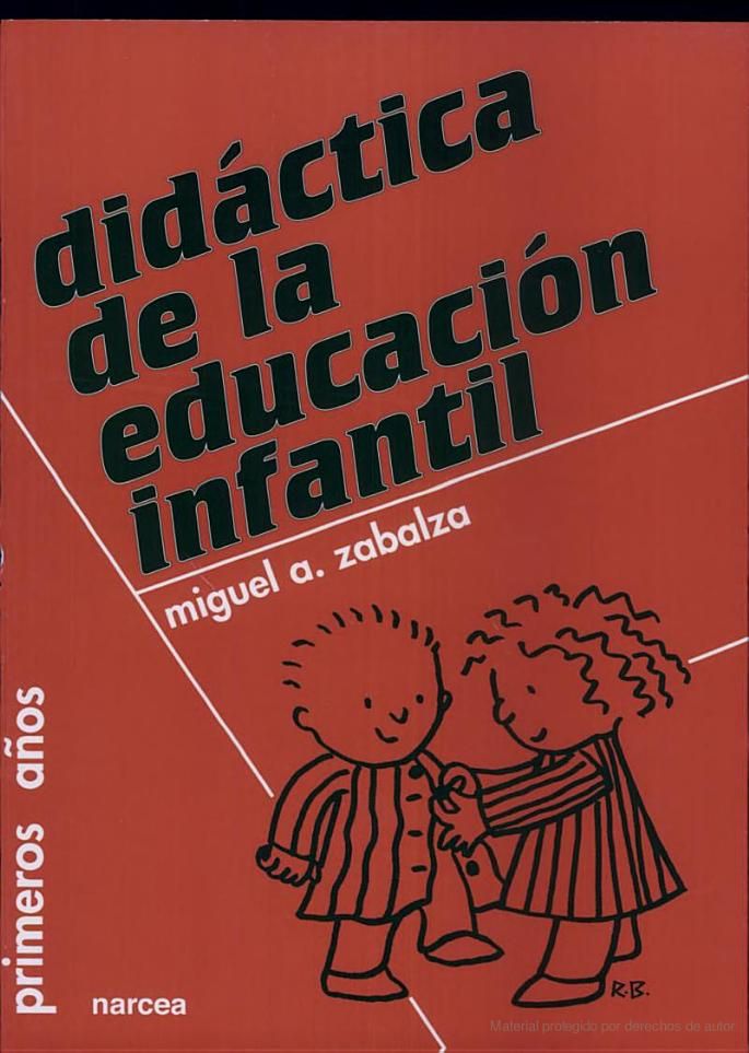 didactica de la educacion infantil miguel angel zabalza