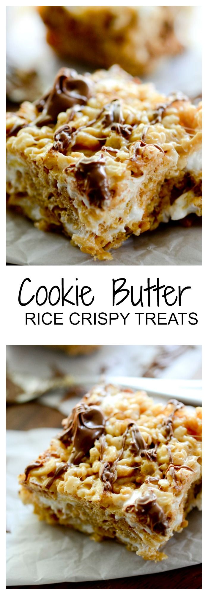 Cookie Butter Rice Krispy Treats #crispytreats