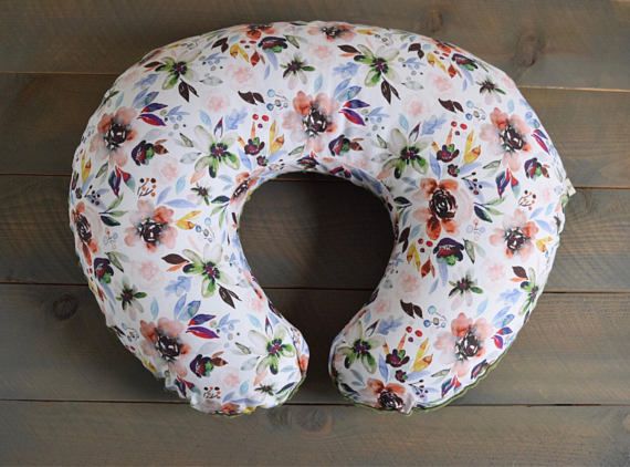 nursing pillow cover watercolor floral Boppy Pillow Slipcover Nursing Pillow