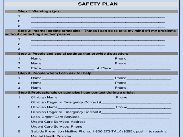 Related Image Psychology Pinterest Social Work And Psychology Safety Plan Template For Suicidal Ideation