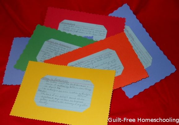over sized index card holders bright colors tactile edges how to make index card