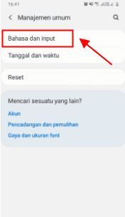 cara mengubah bahasa di hp samsung