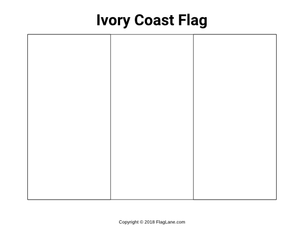 Download Free printable Ivory Coast flag coloring page. Download it ...