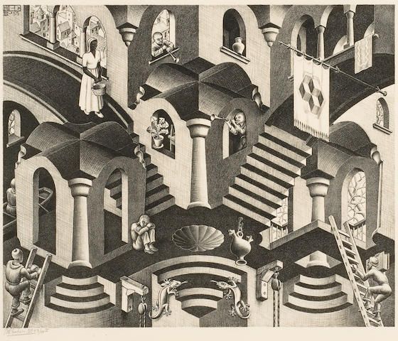 Escher Kunst, Mc Escher Art, Maurits Cornelis Escher Obras, Delft, Art Classique, Arte Horror, Illusion Art, Dutch Artists, Tapestry Design