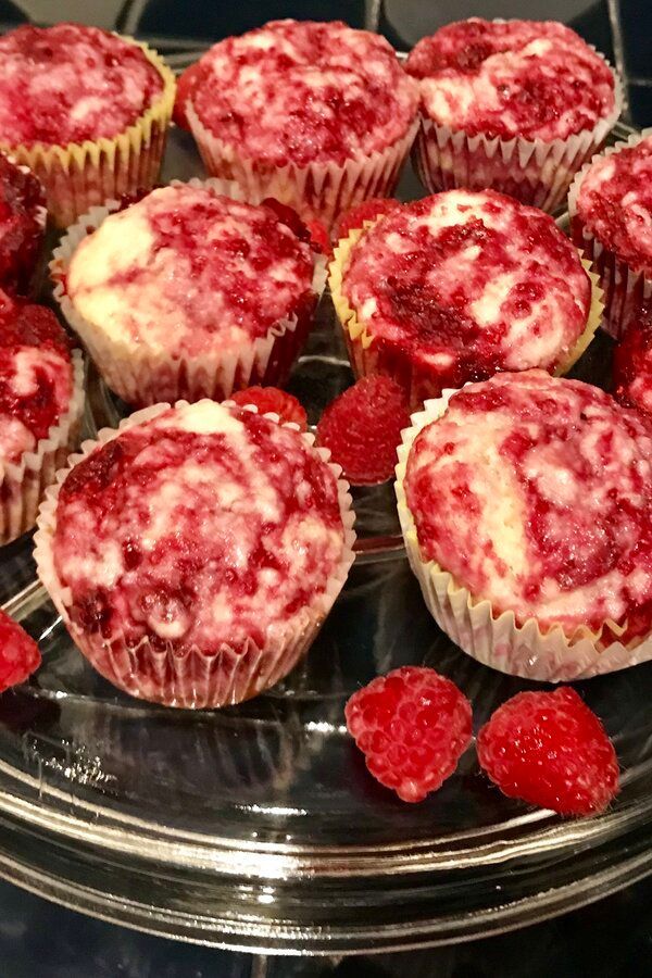 Raspberry Lemon Muffins | "This recipe is so great, I can't believe it is low fat! I made mini muffins & they took about 10 to 12 minutes to bake. I definitely recommend this one!" #breakfastrecipes #brunchrecipes #breakfastideas #brunchideas #muffins #muffinrecipes #baking #bakingrecipes Think Food, I Love Food, Good Food, Cooking And Baking, Baking Recipes, Baking Ideas, Yummy Food Dessert, Dessert Recipes, Food Obsession