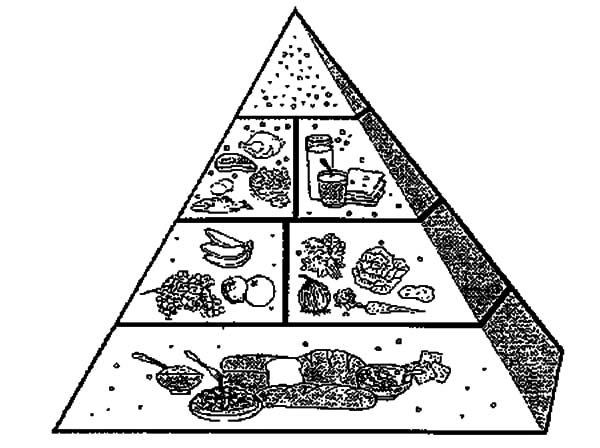 Picture Of Food Pyramid Coloring Pages Download Print Online