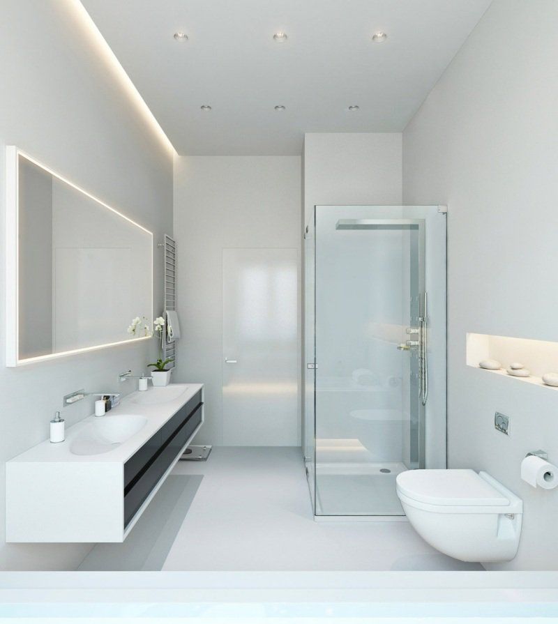 Éclairage led indirect u2013 75 idées pour toutes les pièces Ceilings - faux plafond salle de bain Éclairage led indirect u2013 75 idées pour toutes les pièces Ceilings - faux plafond salle de bain