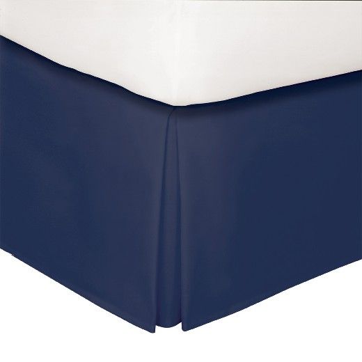 Navy Tailored 14" Bed Skirt Twin Levinsohn Bedskirt