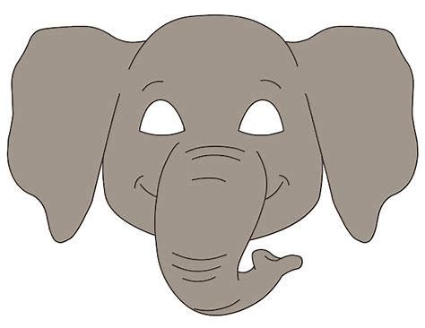 image result for elephant face mask template animal masks