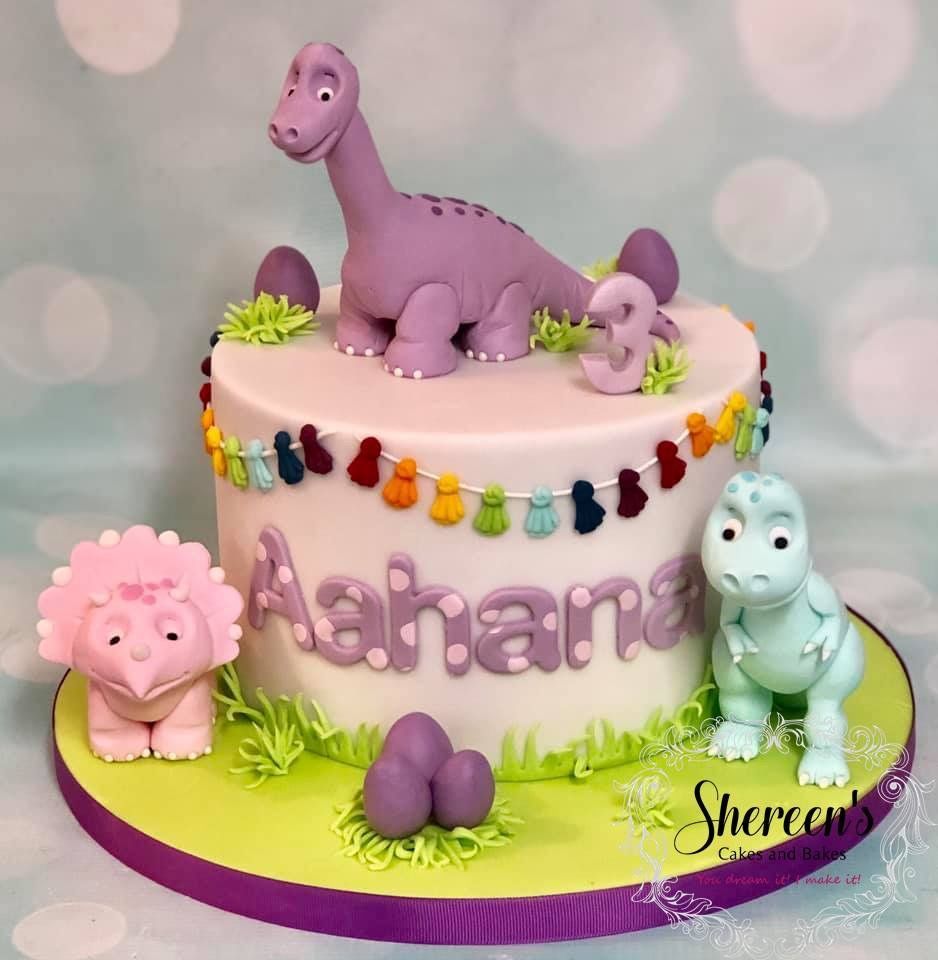 Dinosaurier Dino Geschenk 3 Geburtstag Junge Frauen Premium T