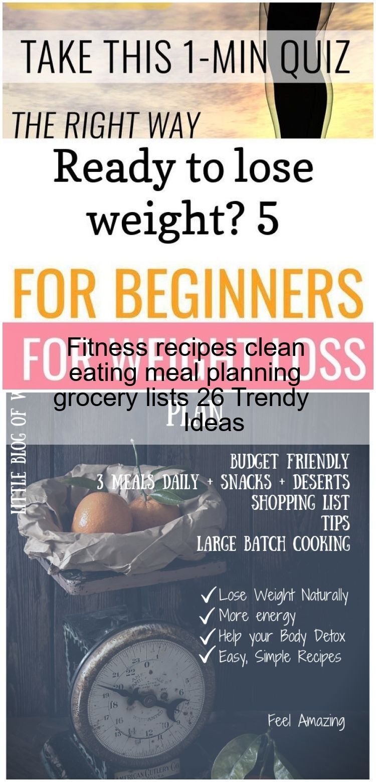 Fitness recipes clean eating meal planning grocery lists 26 Trendy Ideas - Fitness recipes clean ea...