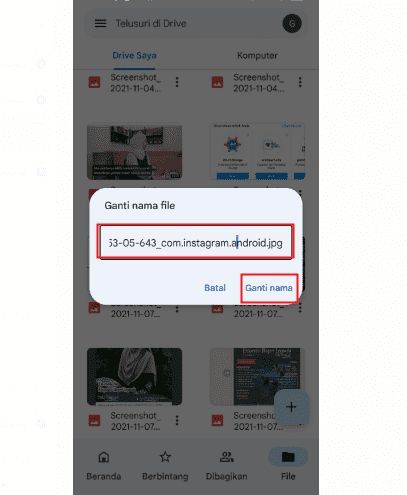 cara ganti nama folder di google drive