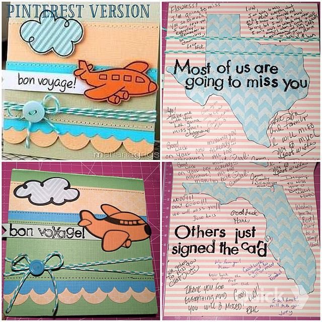 handmade going away card pinteres