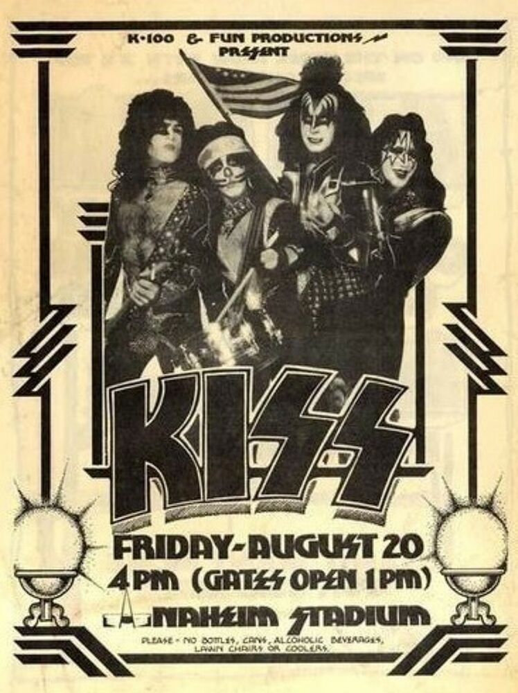 Kiss 1976 Kiss Used To Have This Poster Vintage Kiss