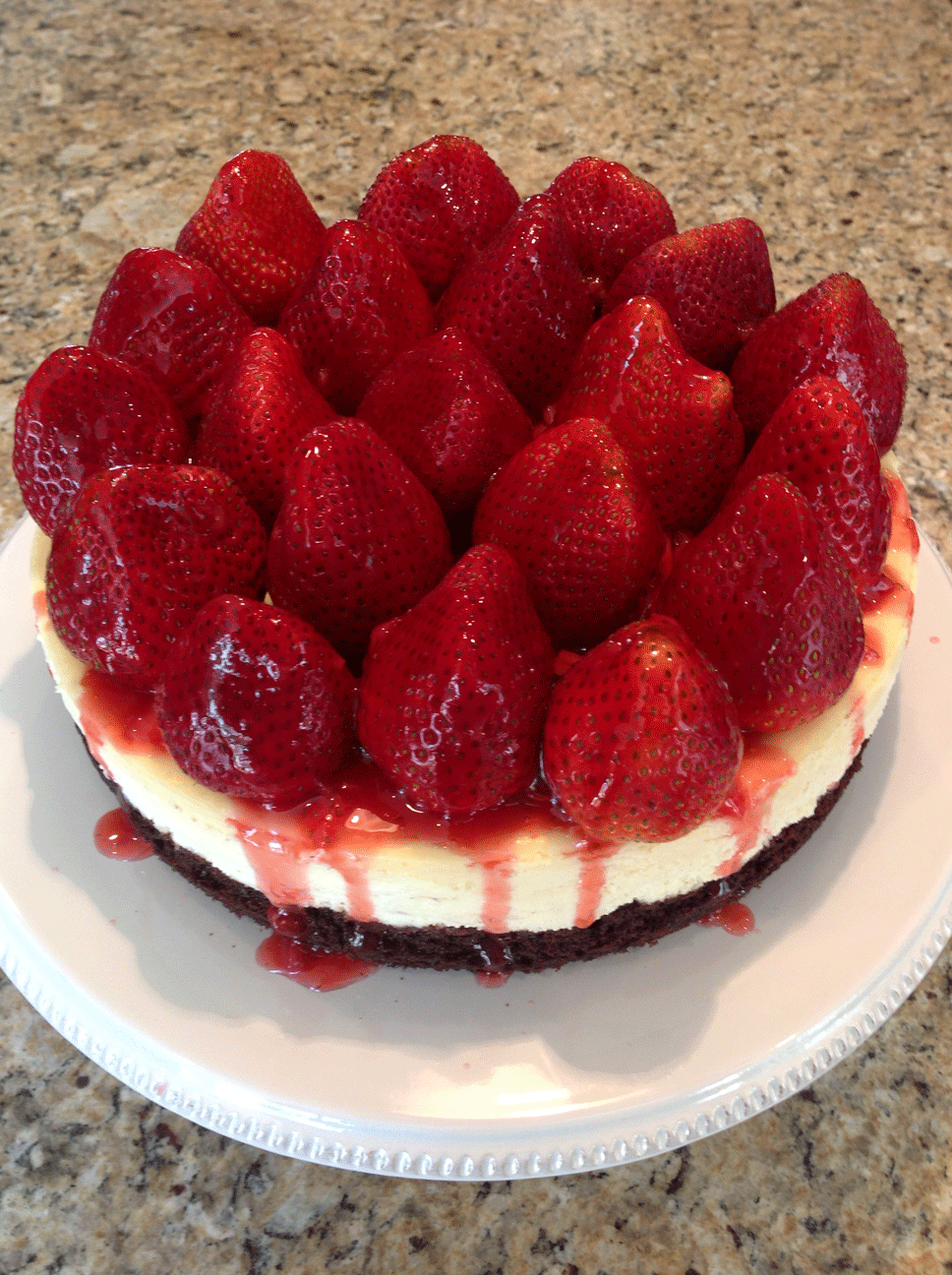 Strawberry Topped Cheesecake Cheesecake, Strawberry Strawberry Topped Cheesecake Cheesecake, Strawberry