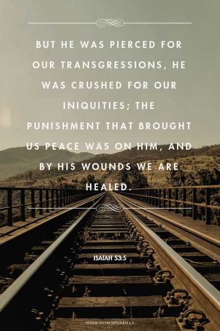 Image result for he was pierced for our transgressions