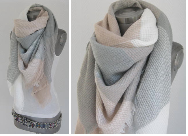 Accessoryo Damen limitierte weiche Fleece-Altrosa Stola//Schal