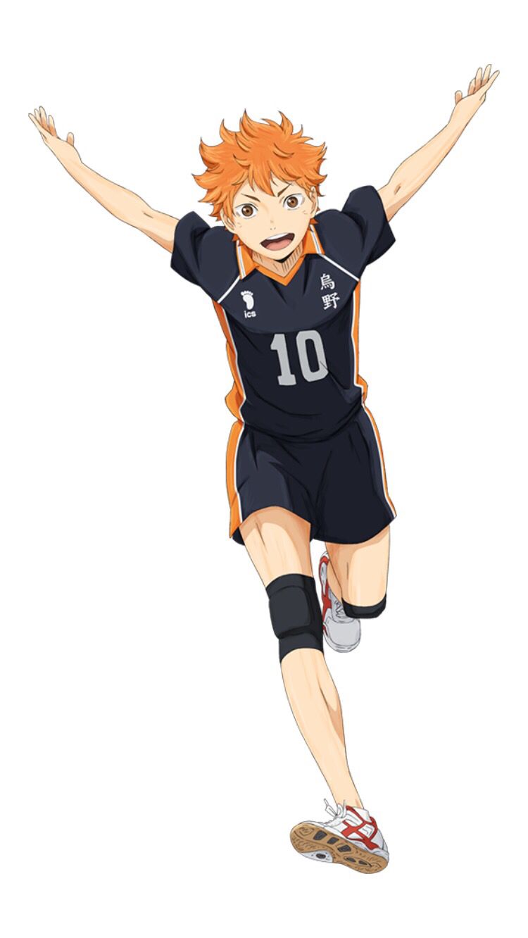 an anime character with orange hair wearing a black jersey and shorts