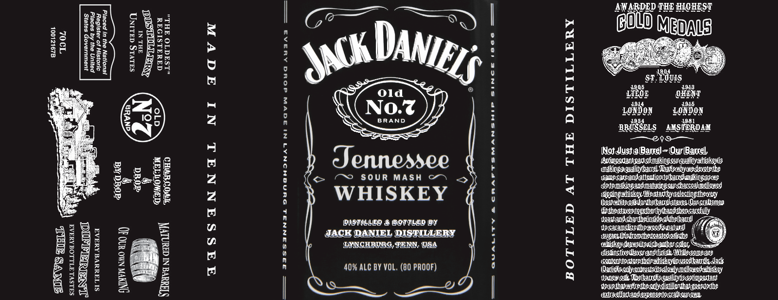 Hospitality World May 2015 Whiskey distillery, Jack daniels label Hospitality World May 2015 Whiskey distillery, Jack daniels label