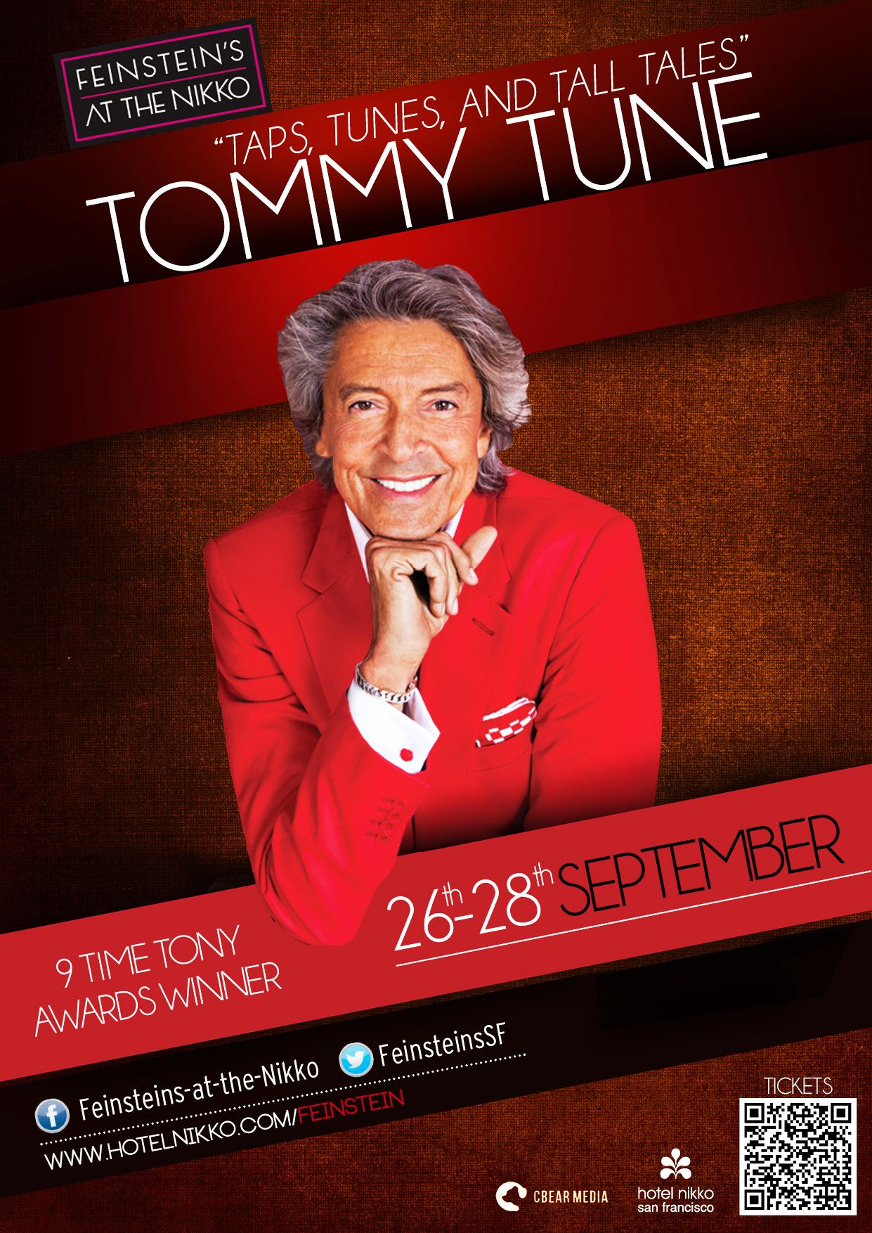 American singer Tommy Tune Flyer Design... Social Media Pages, Social