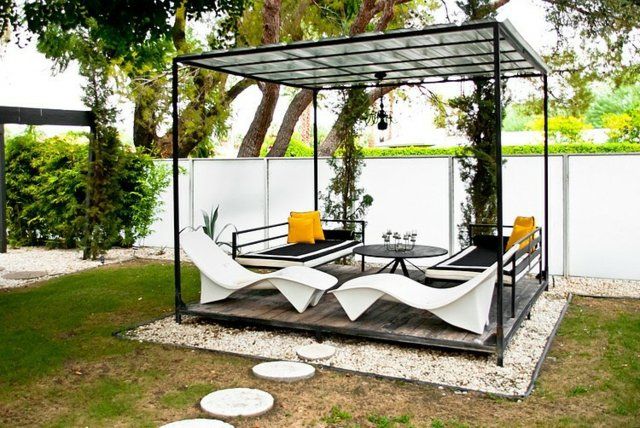 Kleingarten stilvolle Terrasse Überdachung Pergola Terrasse - holz pergola garten moderne beispiele Kleingarten stilvolle Terrasse Überdachung Pergola Terrasse - holz pergola garten moderne beispiele
