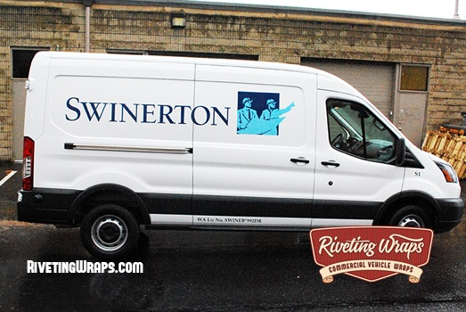Re Branding For Swinerton Builders Transit Van Graphics Seattle Wa Ford Transit Van Logo Sign