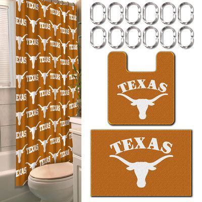 The Northwest Company NCAA Team Logo Fabric Shower Curtain