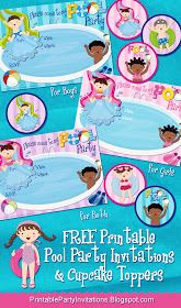 free printable party invitations summer pool party invitations and printable pool party invitations