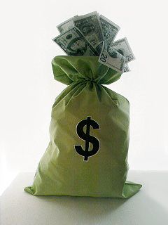 Huge Money Bags Party Decorations For My Student Loan Payoff Huge Money Bags Party Decorations For My Student Loan Payoff I Made This From A Lime Green Pillow Case And Am Making More In Other Bright Colors