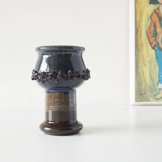 Mid Century Vase, Lava, Mid Century Design, Ceramic Vase, I Shop, Vintage Items, Brown, Insurance, Euro