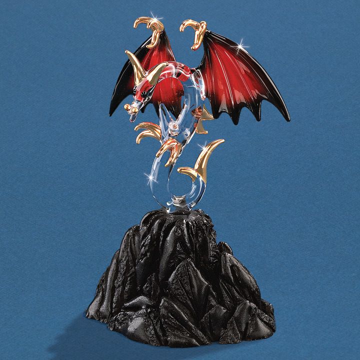Glass Baron /"Black Magic Dragon/" Figurine