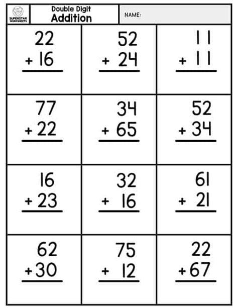 Using Double Digit Addition With Regrouping Worksheet Pack Addition Worksheets First Grade, Addition With Regrouping Worksheets, 2nd Grade Math Worksheets, Free Math Worksheets, Learn Basic Math, Basic Math Skills, Math Sheets, Second Grade Math, Math Time