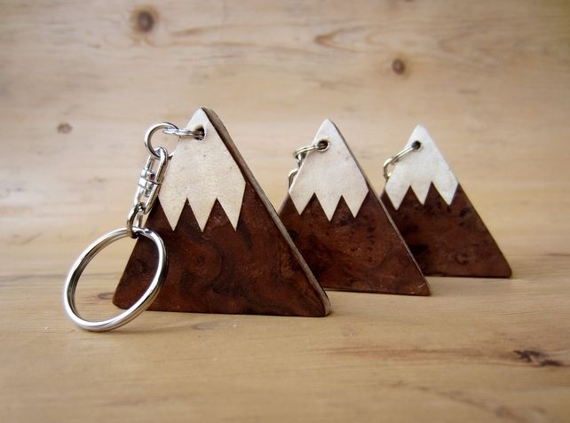 Medallion Keychain Laser Cut Keychain Boho Wood Keychain Natural Keyring Floral Wood Key Fob