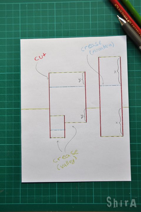 Pop-up tutorial #2: Asymmetric box fold