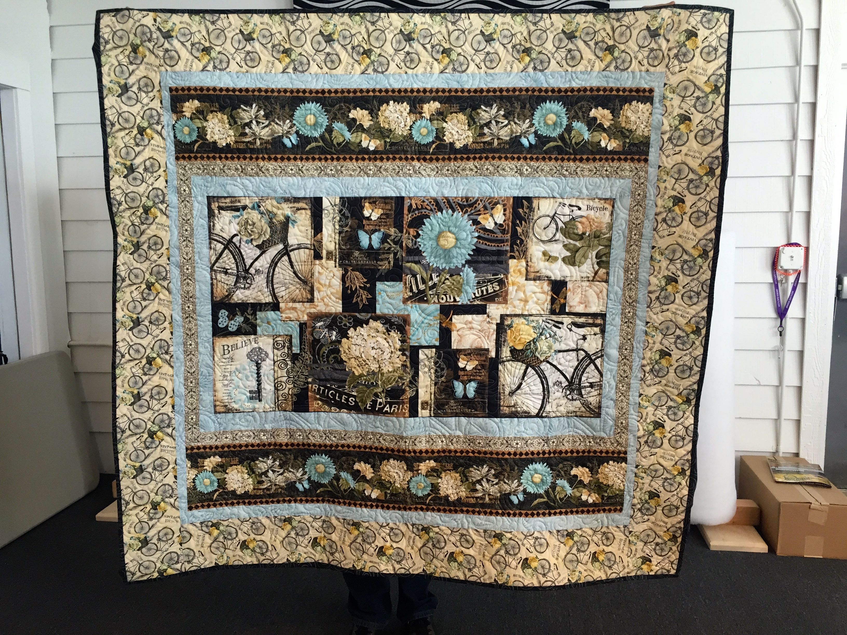 Vintage Garden Longarm Quilting, Machine Quilting, Sewing Machine