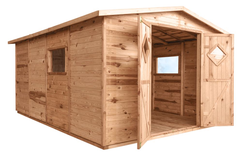 CARLSSON Holz Gartenhaus HOLSTEIN40 Blockbohlenhaus mit