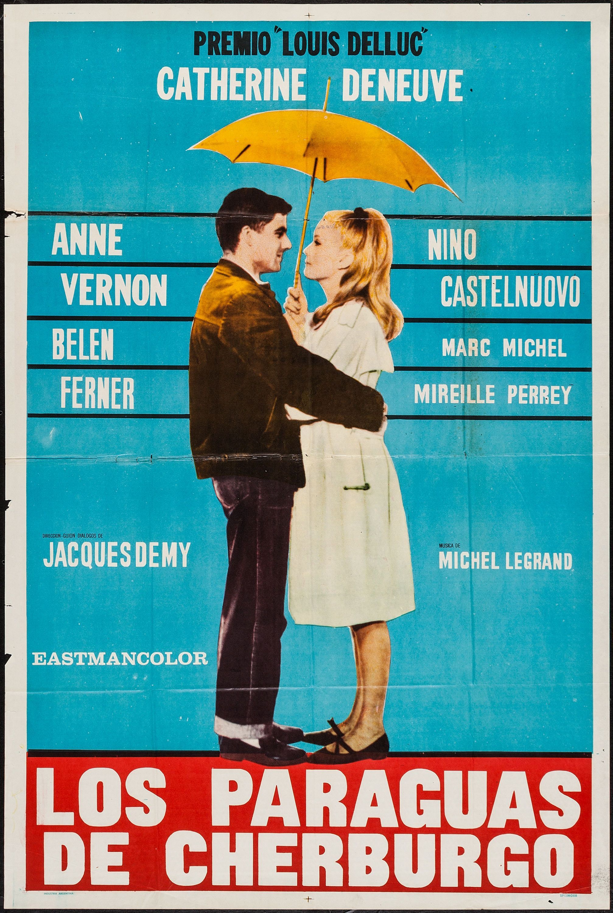 Resultado de imagen de los paraguas de cherburgo cartel | Catherine deneuve, Paraguas, Películas que ver