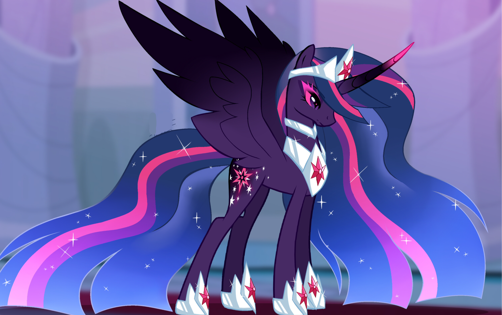 #wattpad #fanfiction Part 1: Princess Twilight Sparkle got banished to the moon. She had no clue on why. Twilight only remembered her friends and mentor betraying her. Years went by, Twilight began to hear voices inside her head; trying to get her to turn evil. Will she accept? Part 2: Twilight has been on the moon fo... Twilight Pony, Princesa Twilight Sparkle, My Little Pony Twilight, New My Little Pony, My Little Pony Drawing, My Little Pony Pictures, Full World Map, Nightmare Moon, Anime Soul