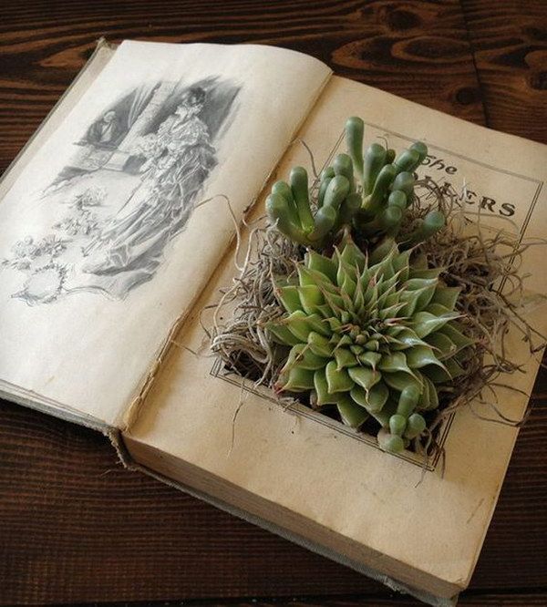 Einfache und schöne DIY-Projekte mit alten Büchern #diyprojects