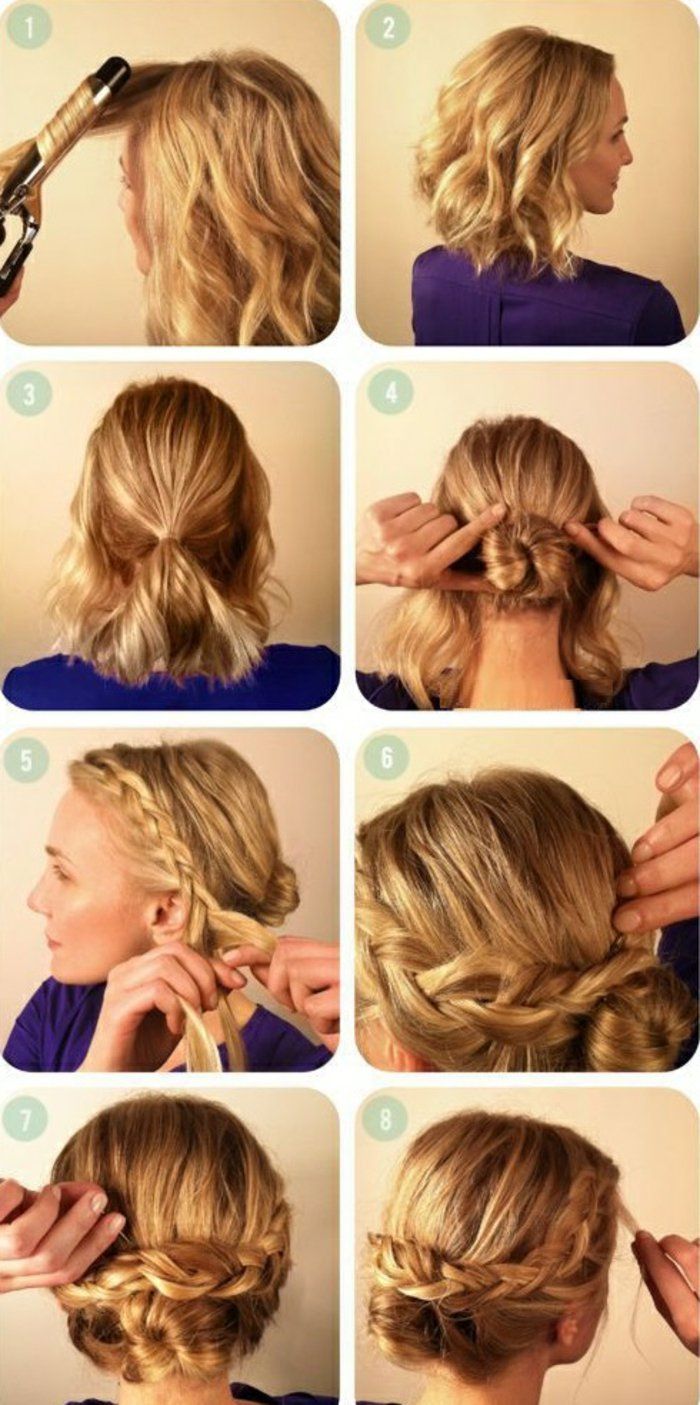 Comment faire une coiffure facile cheveux mi-longs? - Archzine.fr #coiffurecheveuxmilong