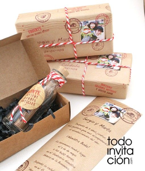invitacion de boda original mensaje en botella boda Pinterest - invitaciones para boda originales invitacion de boda original mensaje en botella boda Pinterest - invitaciones para boda originales